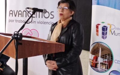 Lanzamiento de la campaña “Avancemos por trabajos sin violencia” en el Cecosf de Tomé