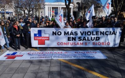 NO más violencia en la Salud: Federación Octava Biobío se manifiesta en la Delegación Presidencial