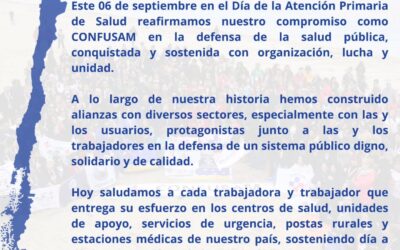 Arriba las y los que luchan: CONFUSAM conmemora el Día de la Atención Primaria de Salud