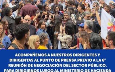 Negociación Sector Público CONFUSAM se suma a banderazo en apoyo a dirigentes y dirigentas